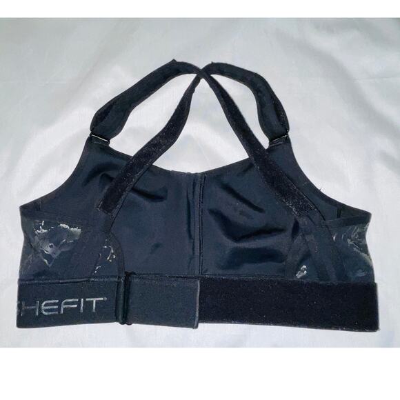 Black Women's Sports Bra - Picture 2 of 5